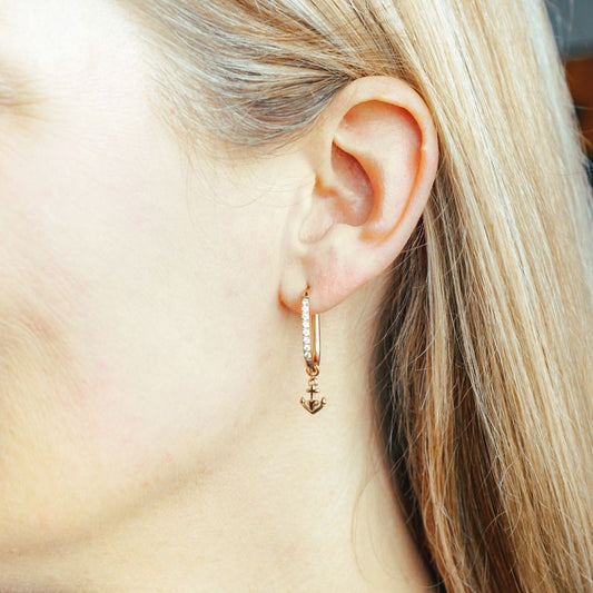 Charm für Ohrringe (Creolen) Glaube Liebe Hoffnung 2.0 aus Edelstahl (Paar)