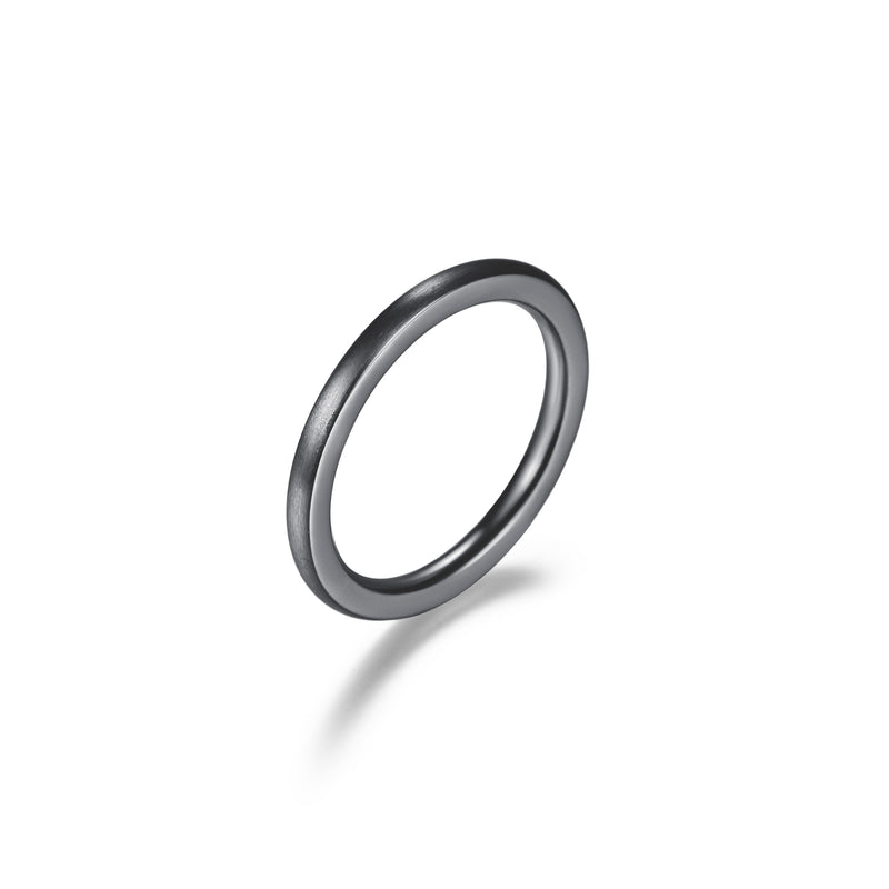 Ring aus Edelstahl sattiniert