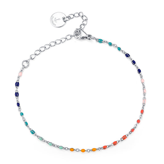 Fußkettchen aus Edelstahl Boho-Summer