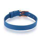 Kids-Armband Leder blau (Lüttje-Charming)
