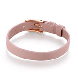 Kids-Armband Veggie-Leder rose (Lüttje-Charming)