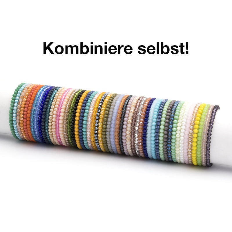 Glasschliffarmband (babyblau)