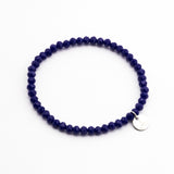 Glasschliffarmband (darkblue)