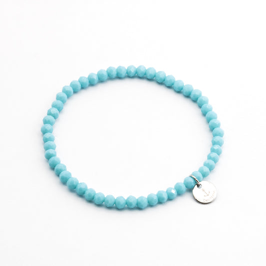 Glasperlen Armband (turquoise)
