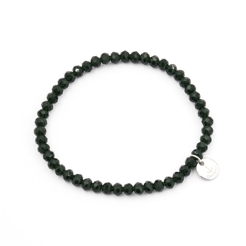 Glasschliffarmband (smokygreen)