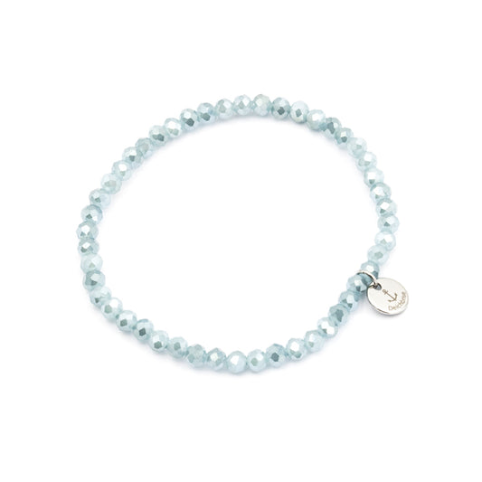 Glasperlen Armband (mirrorblue)