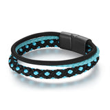Leder & Segeltau Armband Deep Blue Sea (Multistrang)