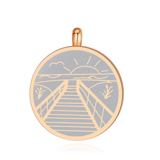 Kettenanhänger Norddeich aus Edelstahl