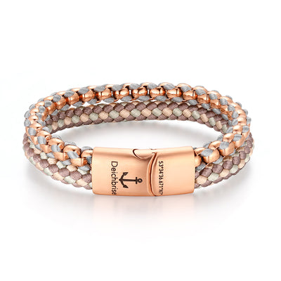 Armband Joleen am Sandstrand (Multistrang) Stahl-Tau & Segeltau