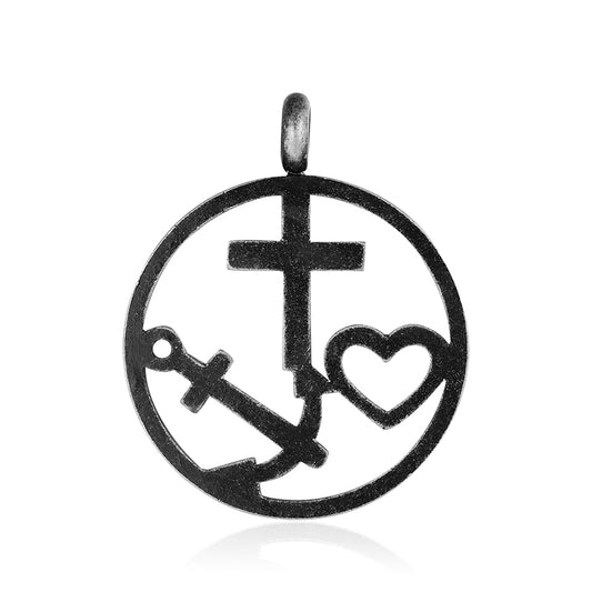 Kettenanhänger Glaube Liebe Hoffnung aus Edelstahl (Kapitän rockt)