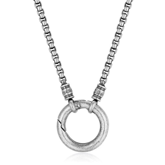 Kette Matrose 3mm (mit Rund-Karabiner) aus Edelstahl