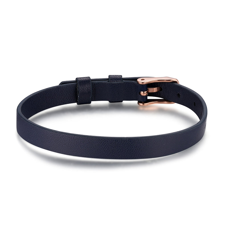 Armband Leder marineblau (Lüttje-Charming)