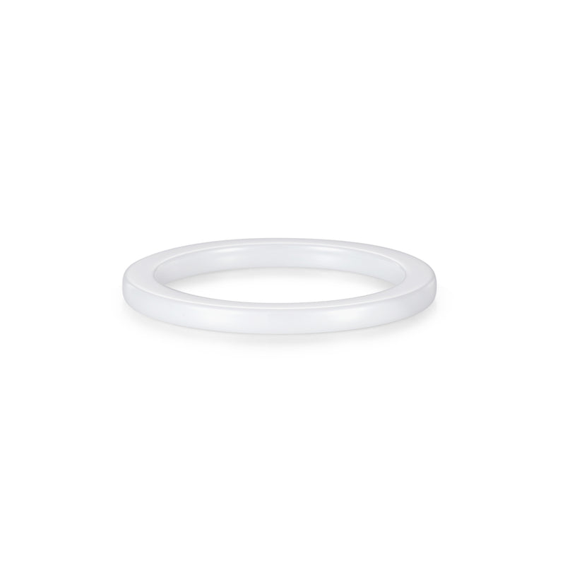 Ring aus Edelstahl Ceramic-White