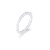 Ring aus Edelstahl Ceramic-White