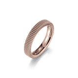 Ring aus Edelstahl meshed