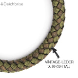 Vintage-Leder & Segeltau Armband July (8mm)