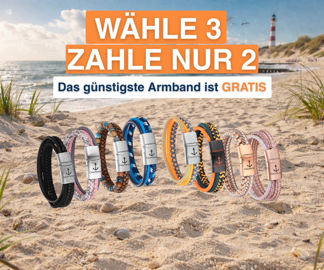 Wähle 3, zahle nur 2 – das günstigste Armband ist gratis